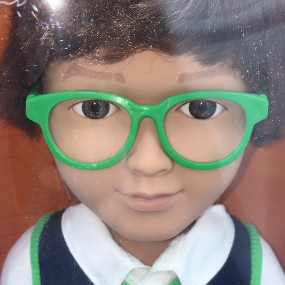 My Life as School Boy 18 Inch Fashion Doll Brown Eyes Green Glasses Brow… - Picture 15 of 15